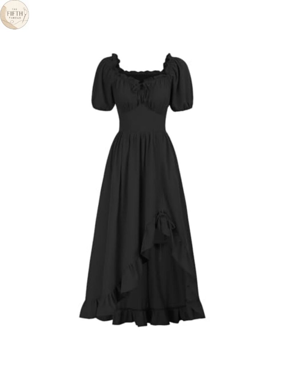 Victorian Renaissance Corset Maxi Dress Off Shoulder Ruffle Costume